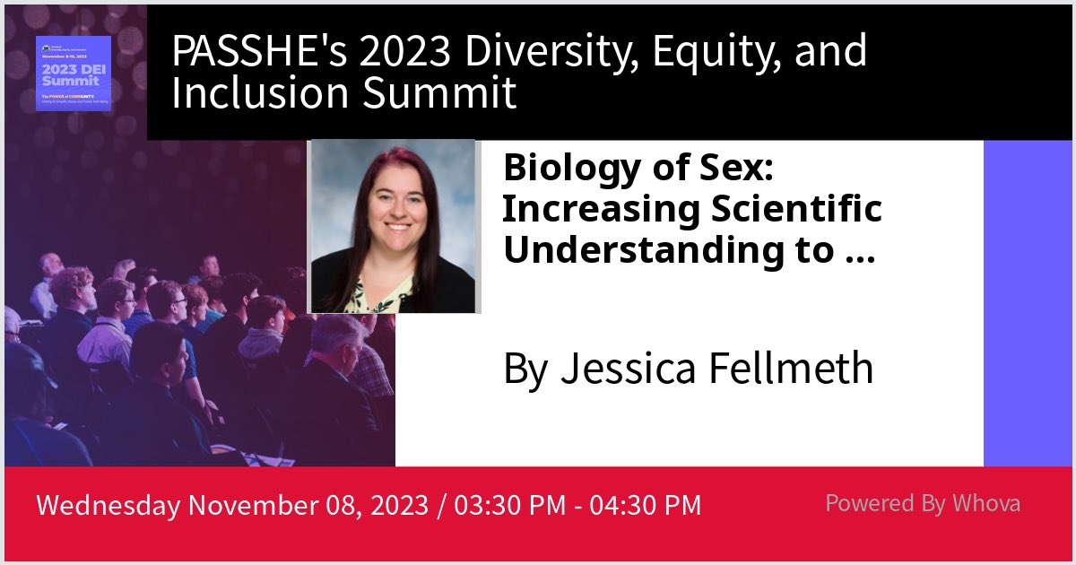 I am speaking at PASSHE's 2023 Diversity, Equity, and Inclusion Summit. Please check out my talk if you're attending the event! #PASSHECommunity #PASSHEDEISummit - via #Whova event app ⁦<a href="/millersvilleu/">Millersville University</a>⁩
