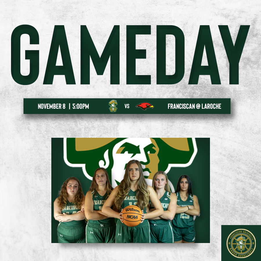 🚨GAMEDAY🚨

📍@LaRoche College
⏰ 5:00 PM
📺 Link on LaRoche athletics page

#firemeup #franciscanwbb #d3hoops <a href="/FranAthletics/">Franciscan Athletics</a>
