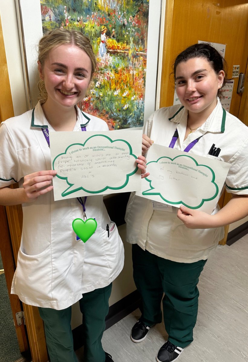 Our OT bubbles💚 #otweek23 #occupationaltherapyweek #rcot