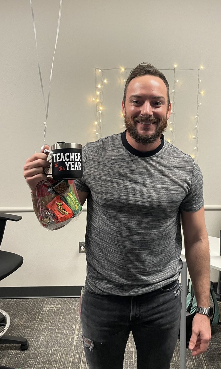 Congrats to our LHS Teacher of the Year Mr. Kenny Schiumo <a href="/kennethschiumo/">Kenneth Schiumo, Jr.</a> Congrats to Kenny and to the other incredible LHS Teacher of the Year Nominees Beth Evans, Nicole Nothe and Richard Sabatier. #RedhawkPride