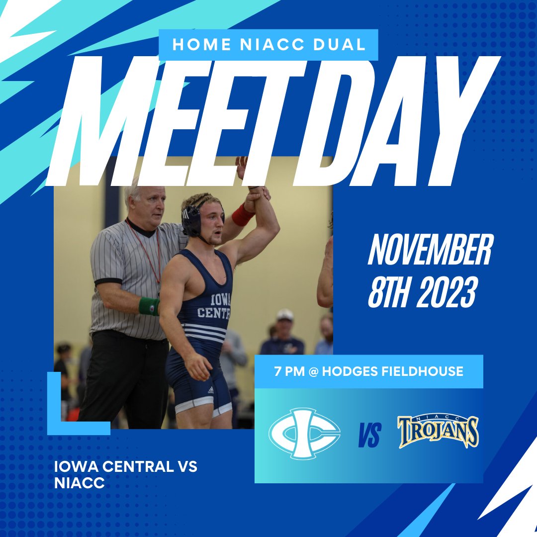 Come check out the action at Hodges Fieldhouse tonight! #iowacentralwrestling #tritonnation