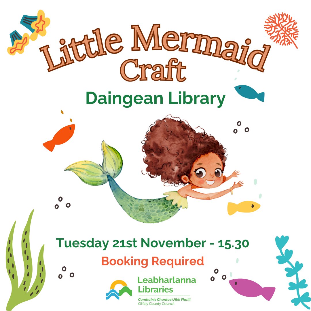 OffalyLibraries's tweet image. Bígí linn le haghaidh ceardaíocht ag Leabharlann an Daingin! Dé Máirt, 21ú Samhain ag 15.30

Join us for crafts at #DaingeanLibrary! Tuesday, November 21st at 15.30

#ArtsAndCrafts #LoveIrishLibraries @offalycoco @LibrariesIre