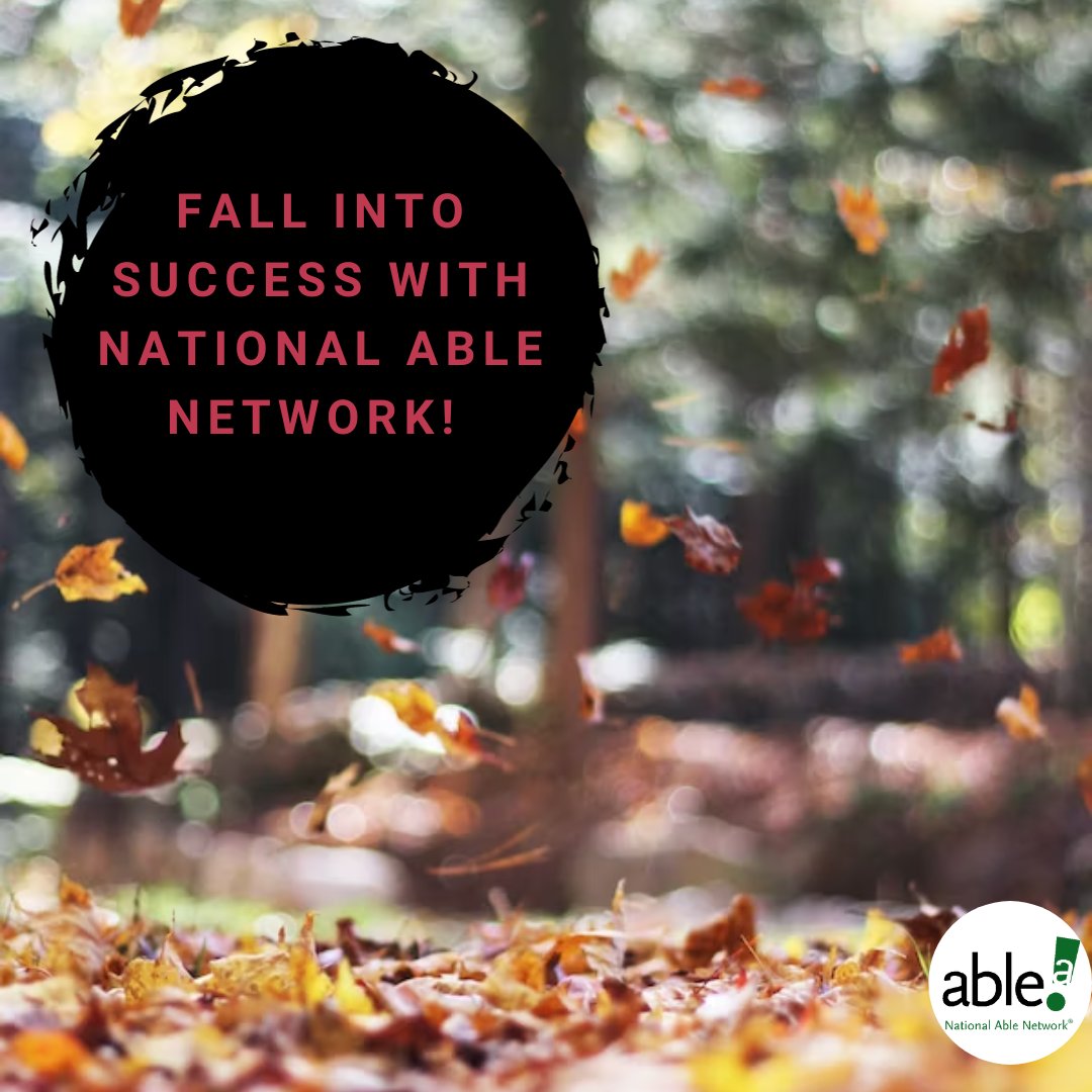 NatAbleNetwrk's tweet image. Embrace the changing leaves and embrace a new chapter in your career this October. Our team is here to help you achieve your goals. Visit ow.ly/Xu8650PT0n0 explore our programs and resources. #CareerSuccess #FallIntoSuccess