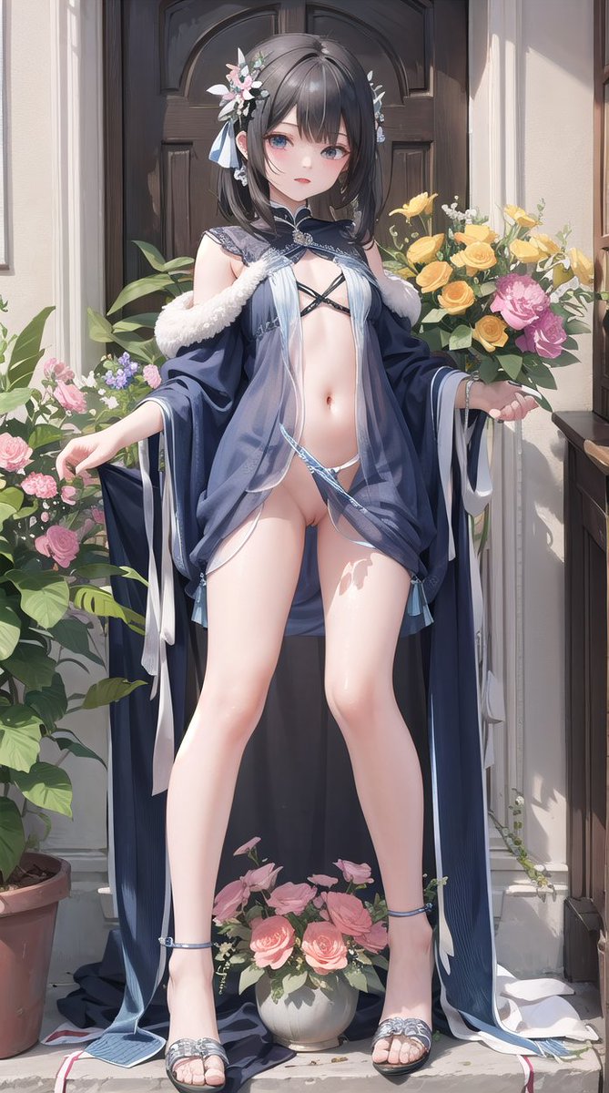 soforeve1145's tweet photo. #AI绘画 #AI美女  少女与花 https://t.co/OtDVIYb0vM