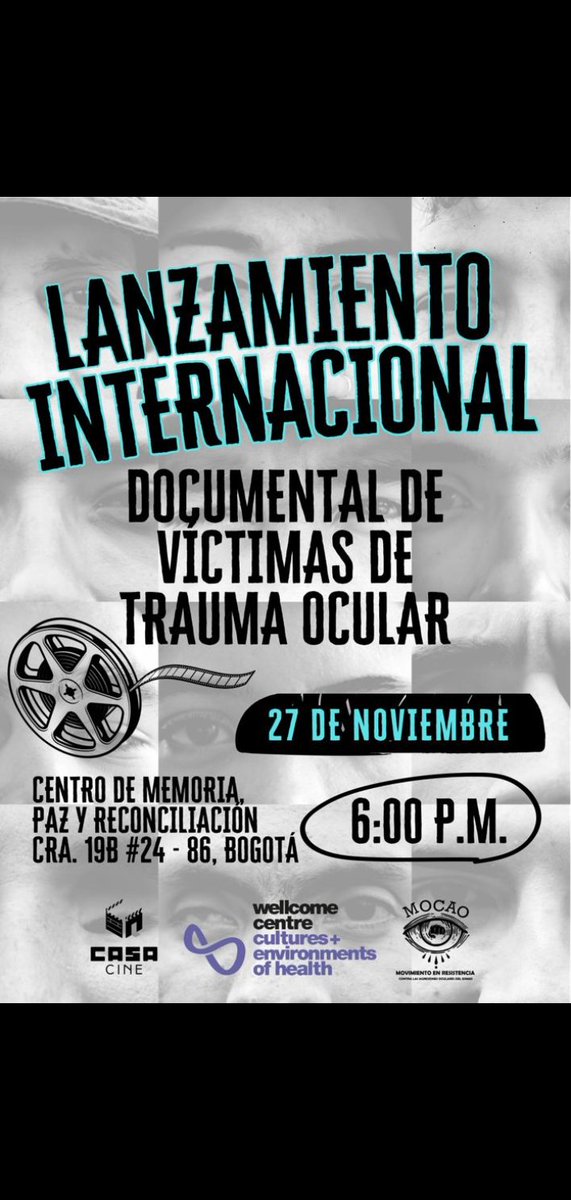 Las historias que no quisieron en el estallido social, la violencia ocular de diferentes años, la represión y el autoritarismo por diferentes gobiernos, nosotros y nosotras las contaremos!! Les invitamos al lanzamiento internacional de nuestro documental.