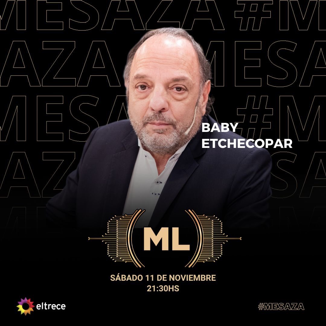 lamesazaarg's tweet photo. Nuestro primer invitado confirmado para la #Mesaza del 11/11 es @angeletchecopar 🫢

¡No te lo pierdas! 21.30hs por @eltreceoficial ⚡
#LaNocheDeML #55AñosMirtha https://t.co/JsbUDvFdfc