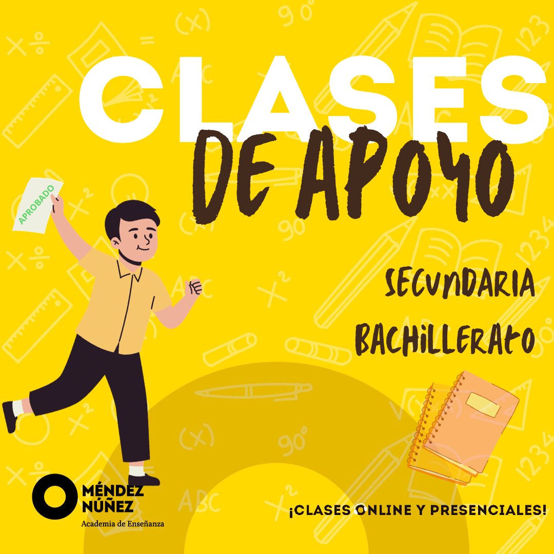 Si necesitas refuerzo en alguna asignatura, ¡este es tu curso!
✅ Resuelve tus dudas
✅ Lleva las asignaturas al día
✅ Pierde el miedo a los exámenes

Más información y reservas:
📞 954 225 225
💻 academiamn.com