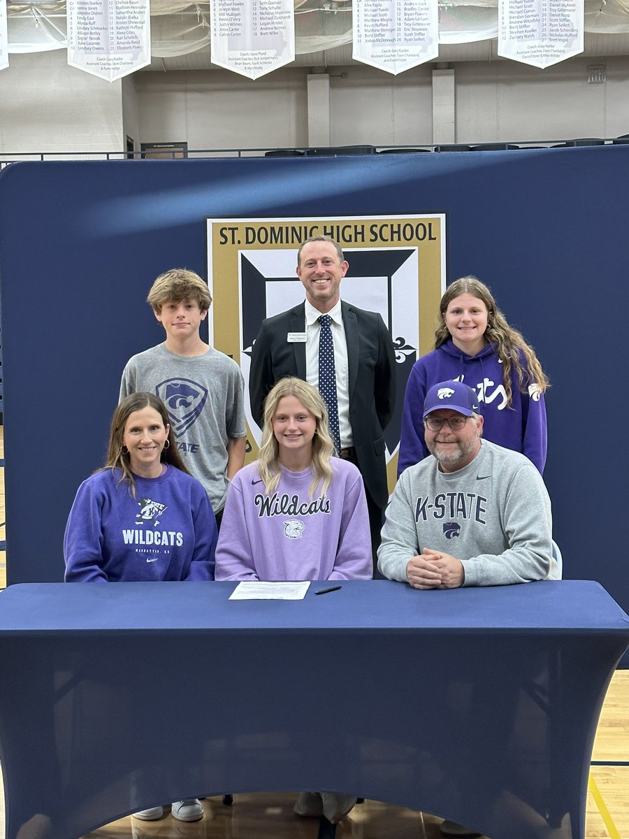 Congratulations to Reese Potts on signing her #NLI to play soccer at Kansas State University. <a href="/SDsoccerFC/">St. Dominic Soccer</a>