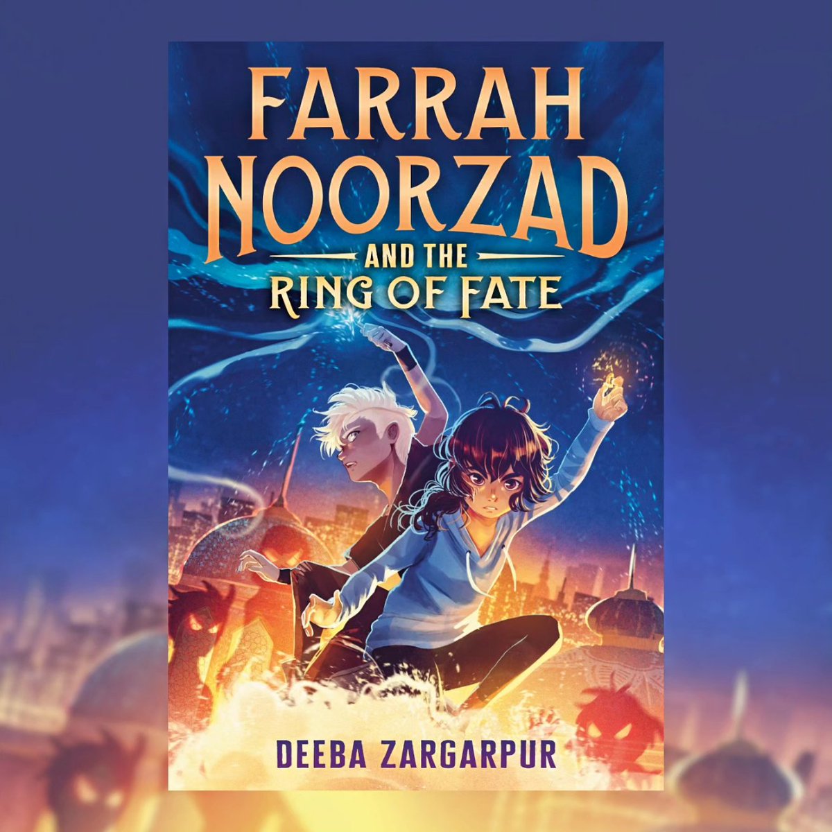 🥹 We've got a cover!! Can't wait for readers to meet Farrah, Idris, Yaseen and Arzu, my adorable and prickly disaster kids as they learn how to work together (and unpack some Big Feelings) before their world (and the jinn world🔥) is forever changed!