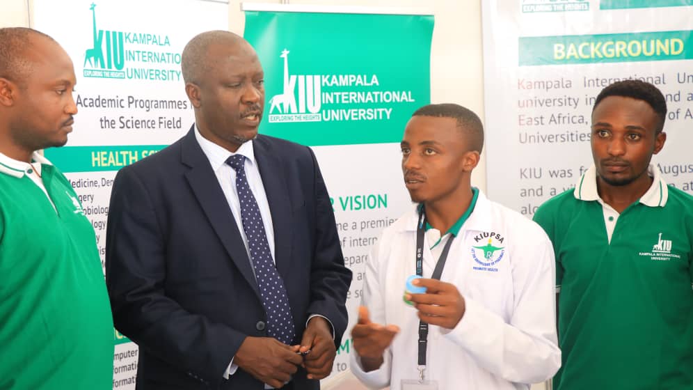 kiuvarsity's tweet photo. We were glad to have our Vice-Chancellor Prof @MouhamadMpeza at our stand at the #NationalScienceWeekug https://t.co/vbVDqmTcPX