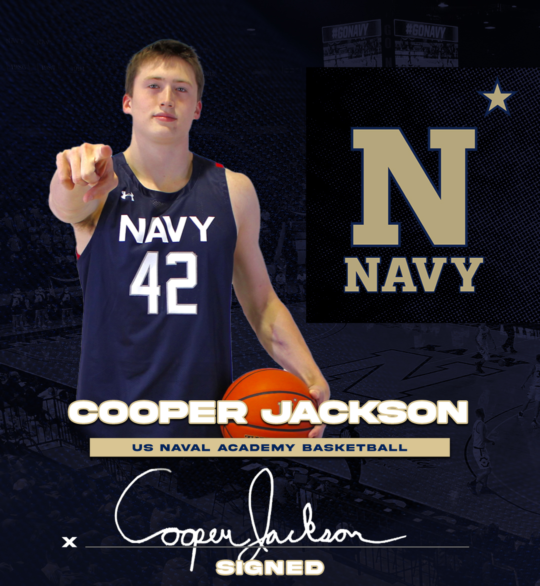 ReaganMBB's tweet photo. Congratulations to @coopjackson2024 on signing his National Letter of Intent to the U.S. Naval Academy! He is the first player at Reagan High School to sign a full scholarship to play Division 1 Men's Basketball! We are proud of you Coop! @NavyBasketball #BringTheJuice https://t.co/TuCmZ2iC6U