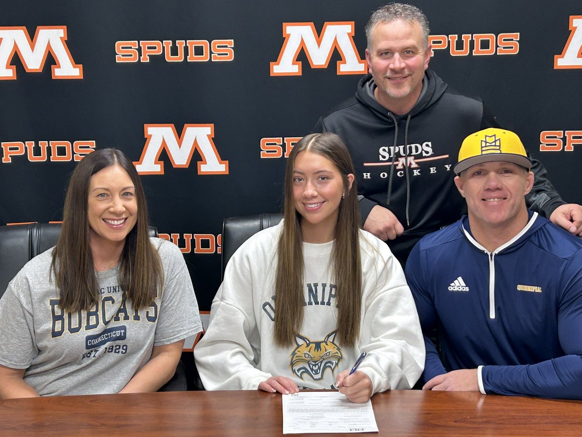 MHSSpuds's tweet image. Congrats to Spud Taylor Brueske on her commitment to play Hockey at Quinnipiac University!