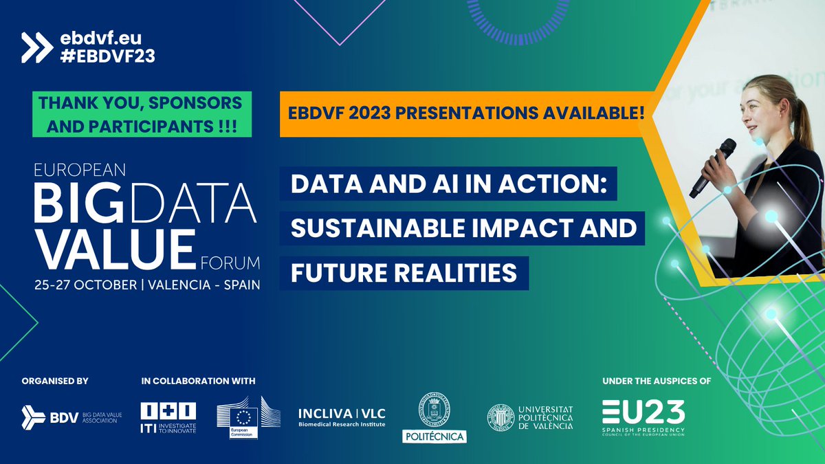 #EBDVF23 presentations are available on the EBDVF website, under the programme segment. 👉european-big-data-value-forum.eu/2023-edition/p…
🤓After clicking on a session and then scrolling down, you will find this segment “Session’s presentation here”. Click it and discover each presentation!💃Easy!😊