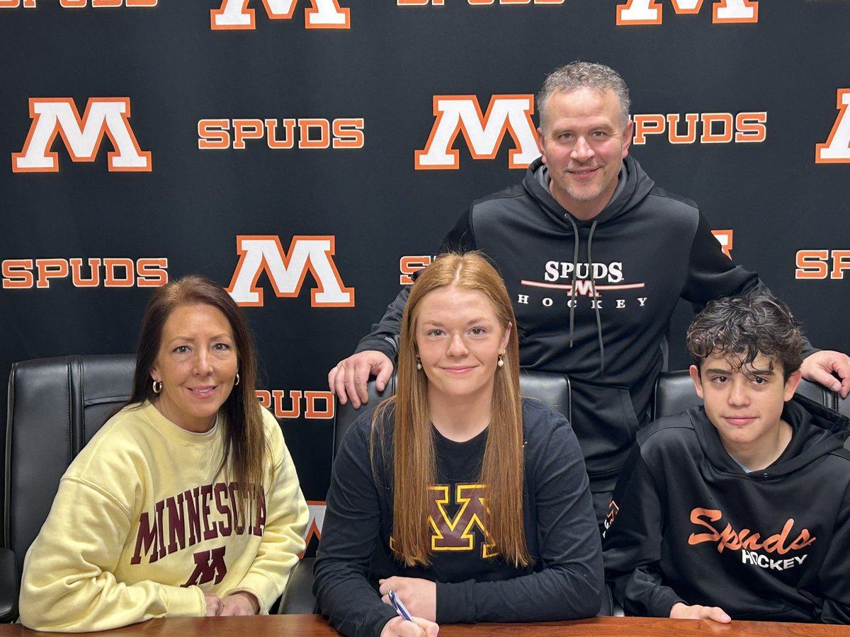MHSSpuds's tweet image. Congrats to Spud Kate Kosobud on her commitment to play Hockey at the University of Minnesota!