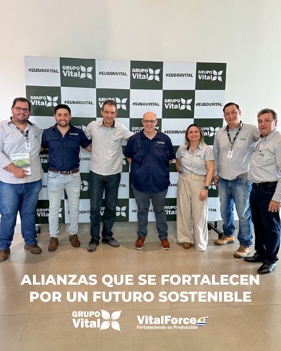 🇧🇷🤝🇺🇾 Recientemente estuvimos en Brasil visitando las instalaciones de Grupo Vital, planteando y desarrollando estrategias a largo plazo para fortalecer nuestra alianza, focalizados en un futuro sustentable para la agricultura de nuestro país. 
🌾🌾