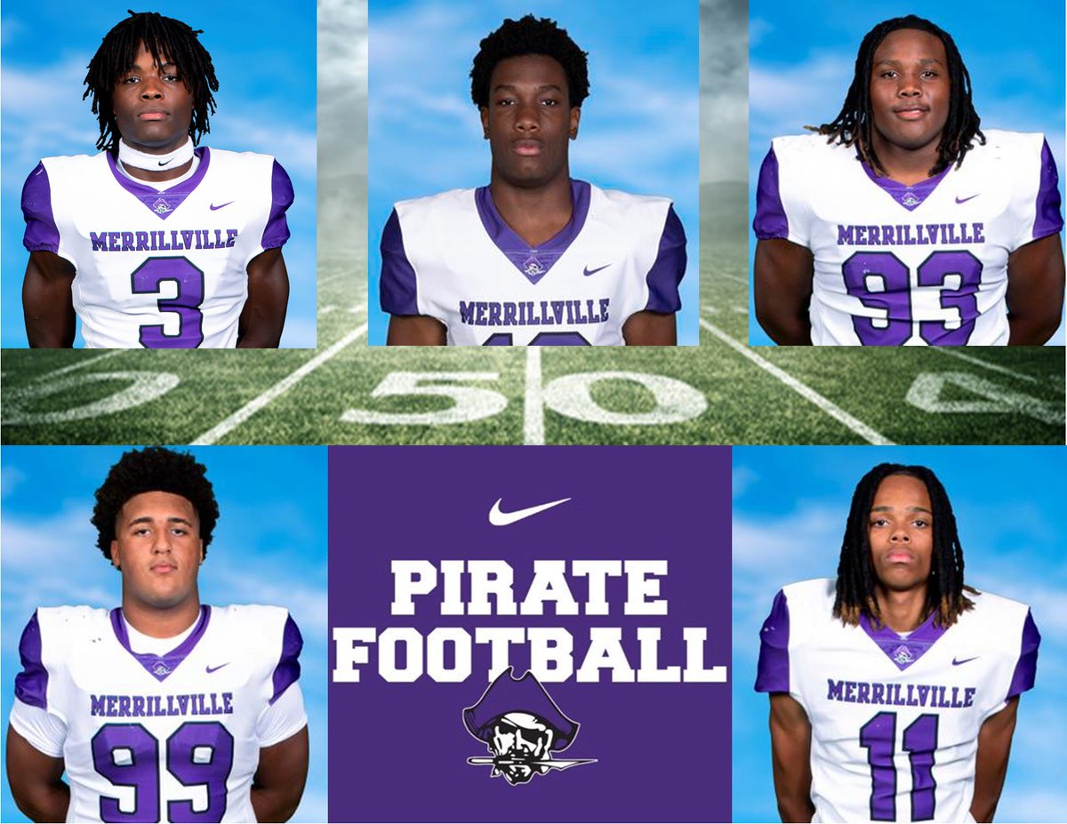 Merrillville Community School Corporation (@piratenation219) on Twitter photo Congrats to our Merrillville High School Football 2023 DAC-All Conference Selections:
Terrelle Elmore
Tre'Von Stephens
Roshaun McGee
Adam Camphor
John Peters
We are #pirateproud #wearemerrillville <a href="/mhspiratefball/">MerrillvilleFootball</a> <a href="/MVillePirates/">Pirate Athletics</a> Congrats to our Merrillville High School Football 2023 DAC-All Conference Selections:
Terrelle Elmore
Tre'Von Stephens
Roshaun McGee
Adam Camphor
John Peters
We are #pirateproud #wearemerrillville <a href="/mhspiratefball/">MerrillvilleFootball</a> <a href="/MVillePirates/">Pirate Athletics</a>