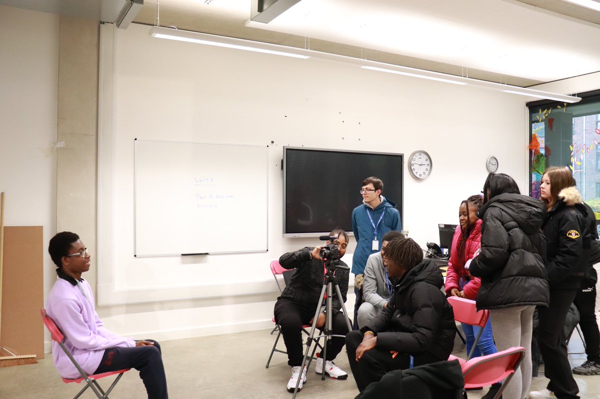A big thank you to Alnique and Reuben from @mediorite who visited the College last week and spoke to our learners about the film industry and even provided them with cinematography work experience. #thinkbig #film