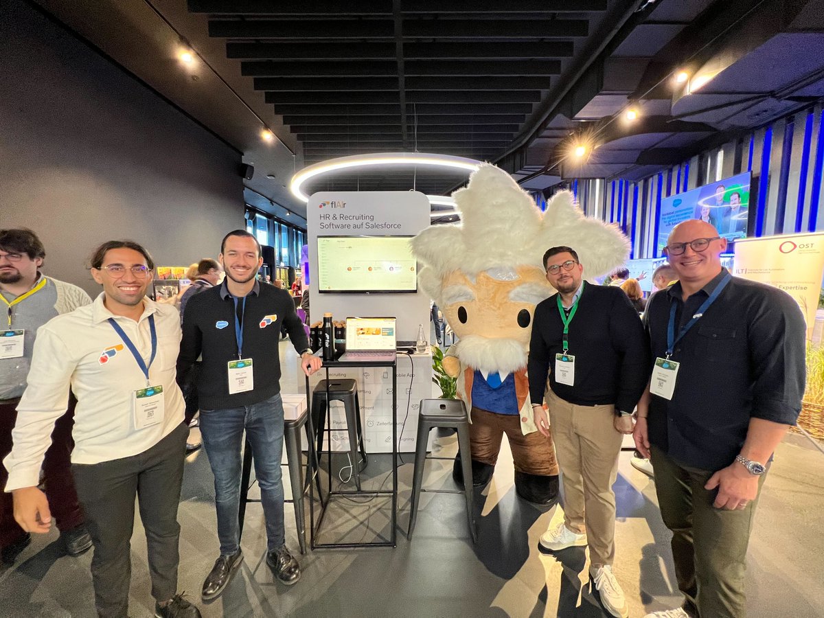 FlairHr's tweet photo. We were delighted to showcase our HR platform at the @salesforce World Tour Zurich. 

Thanks to everyone who dropped by to chat. 

#HRmanagement #SalesforceWorldTour #Zurich #AppExchange https://t.co/KrLSaAeSS7