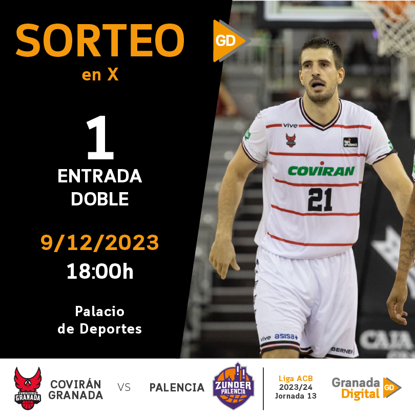 🏀#SorteoGD | ¿Quieres asistir al partido entre
@FundacionCBG y <a href="/ZunderPalencia/">Zunder Palencia</a>?

🎟️Sorteamos una entrada doble🎟️

🔁Dale RT a la publicación
🧑‍🤝‍🧑Menciona con quién irías
📲Sigue a <a href="/granadadigital/">GranadaDigital</a>

Los ganadores se conocerán el jueves 7 de diciembre ¡Suerte!