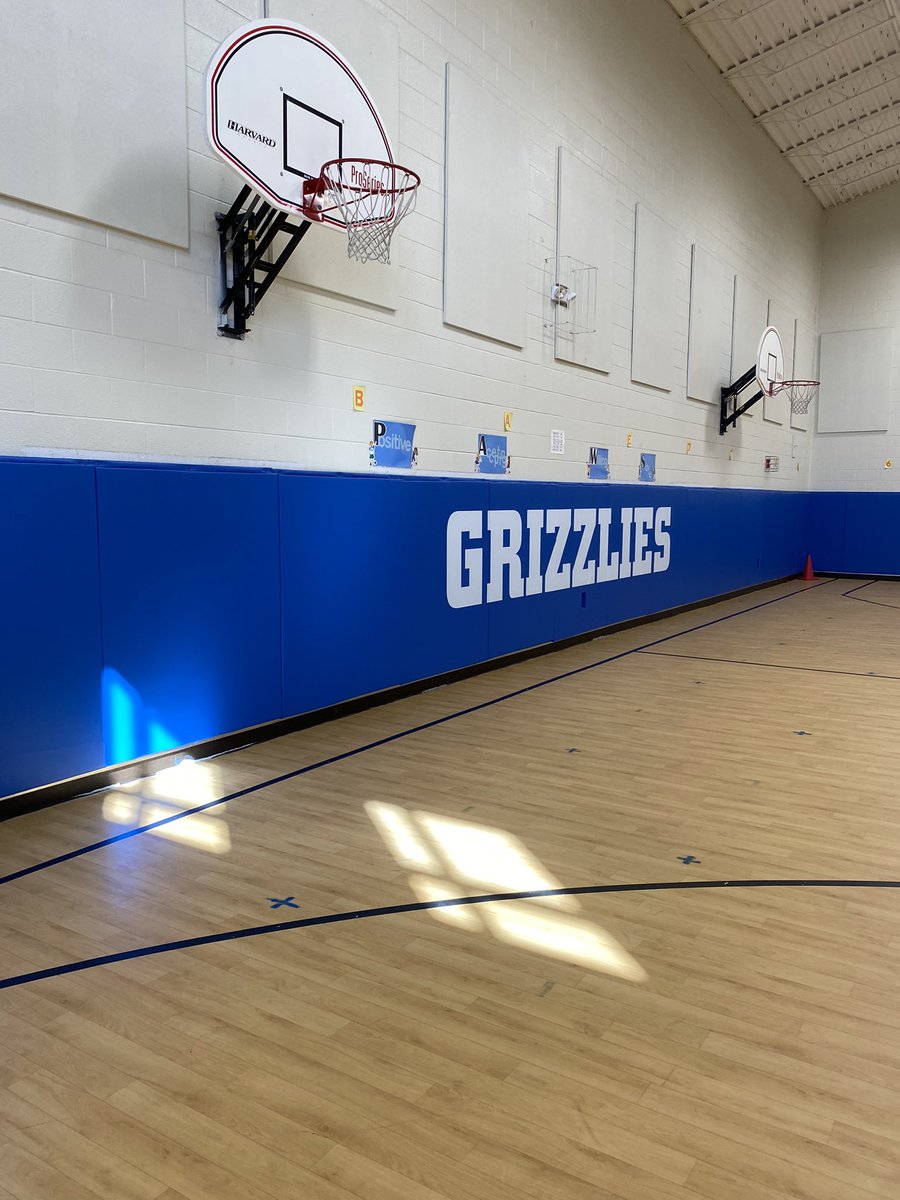 Thanks Grafton Village Grizzlies for choosing BSN Sports to cover your gym walls! <a href="/GVESGrizzlies/">Grafton Village Elementary School</a> <a href="/SCPSchools/">Stafford Schools</a> <a href="/BSNSPORTS/">BSN SPORTS</a> <a href="/BSNSPORTS_VA/">BSN SPORTS Virginia</a>