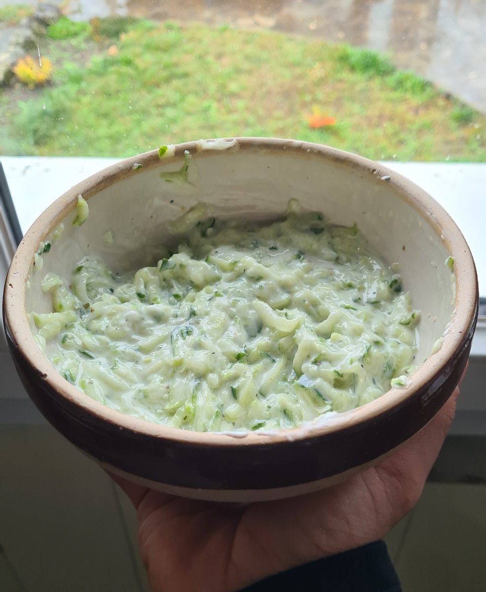 ulysse_lsher's tweet image. Tzatziki spécial SECHE / PERTE DE POIDS 

✅ Fait en 5 min 
✅ Ultra faible en calories (150 cals)
✅ Riche en protéines

⤵️⤵️⤵️