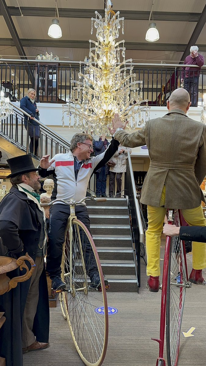 Penny Farthing Foolery in The Guardroom this week with <a href="/DavidHarperTV/">David Harper Antiques | Trade Secrets!</a> a fun couple of days filming our promo videos. 

#hemswell #antiques #visitlincoln #cyclelincolnshire #pennyfarthing