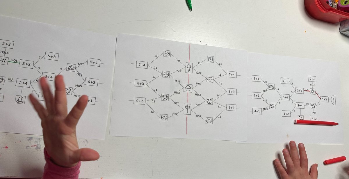 planetpsyd's tweet photo. Labyrintoppgave for 2 barn å løse i lag med addisjon (+) og små enkle ord å lese for å komme fram til målet. Prøv dette når barnet har med noen hjem!

https://t.co/X82nGTzoAo

#matte #matematikk #skole #mateoppgaver #norsk #lesing #barn #telling #læring https://t.co/wHWhRtgB5k