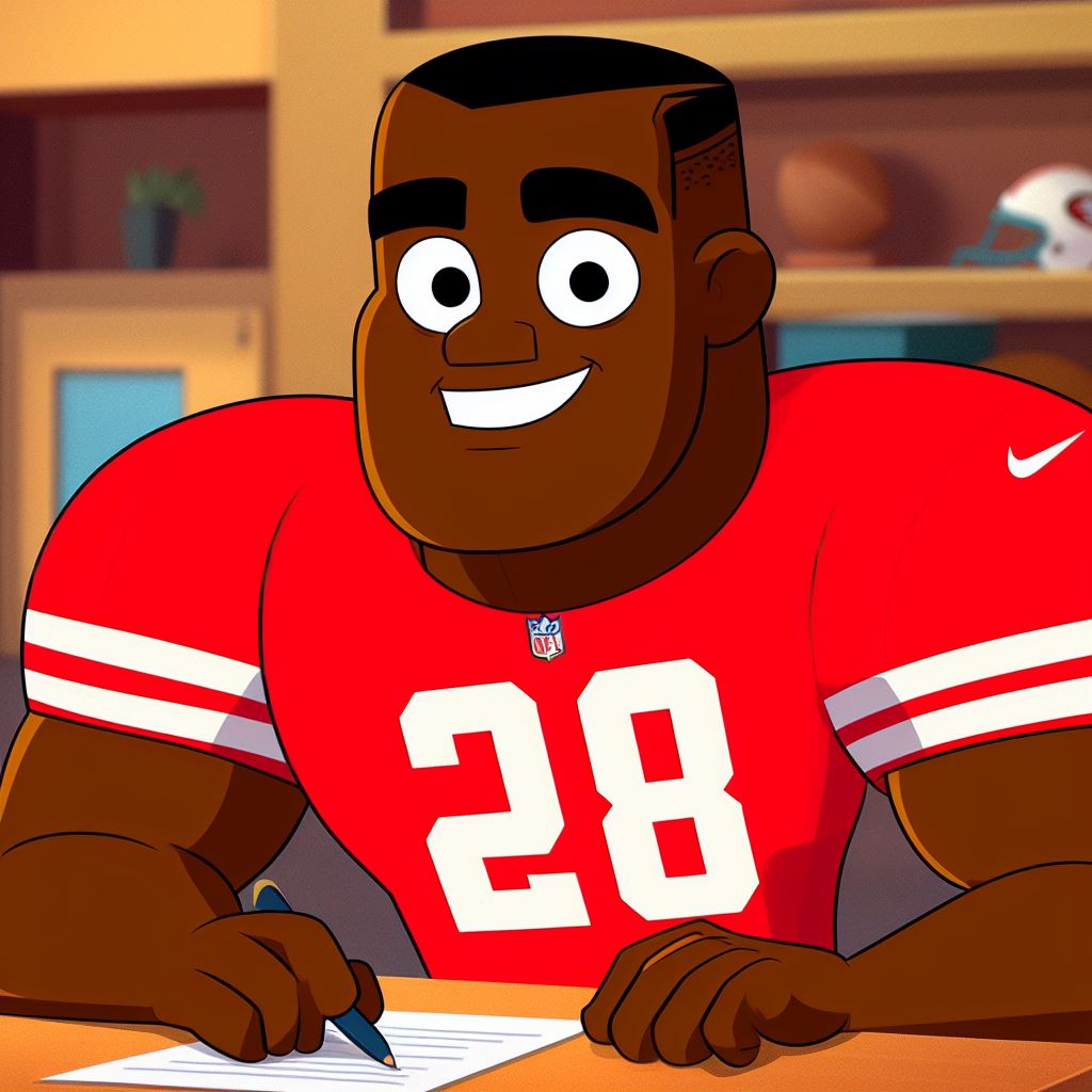 RZ_LVRaiders's tweet photo. The #1 overall pick wasn't the only rookie to go on this journey with us. 

Undrafted out of Washington State last year, we secured the services of HB Darrell Cox and are happy to announce he has resigned for 4-years, $12m. 

Keep an eye on DC as he continues to grow in the bay! https://t.co/v0dbJ8FpqU