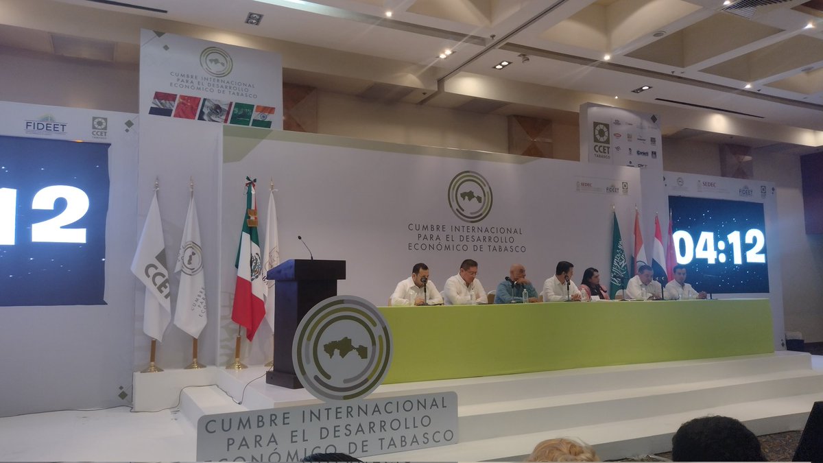 En la #CumbreInternacionalparaelDesarrolloEconómicodeTabasco . Por un desarrollo económico sostenible. En el Hotel #HolidayInnAeropuerto . Gracias <a href="/amavtabasco/">Recorre el Edén</a>
@ccetoficial por hacerlo realidad.

#Tabascomemorable #AgenciaGraceViajesyEventos presente