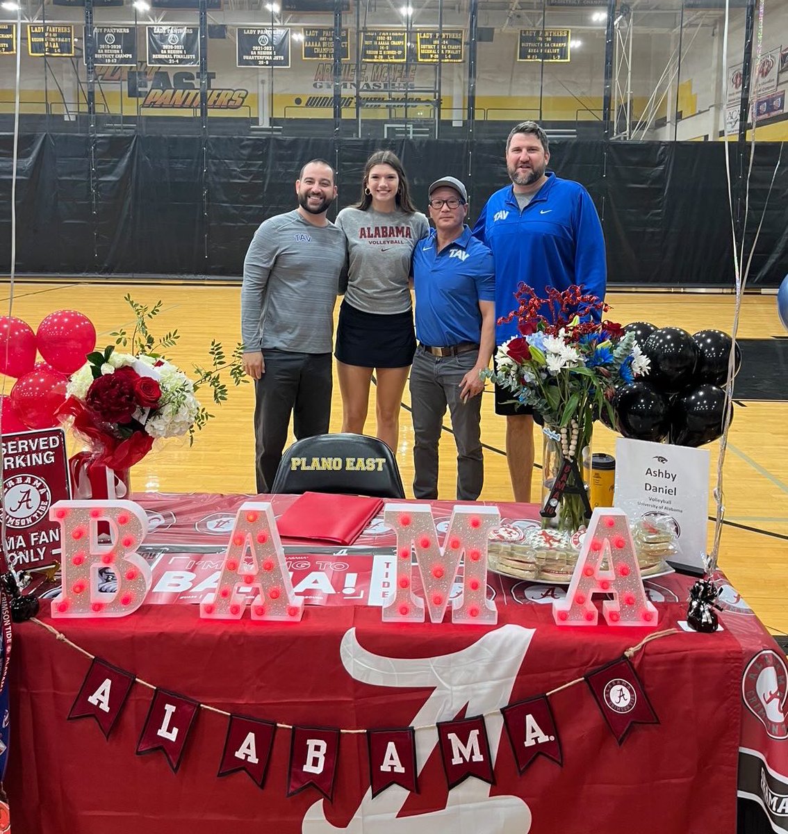 TAVVolleyball's tweet photo. #TAVSigningAlert: Congrats to #TAV18Black athlete Ashby Daniel (Plano East HS) for signing with Alabama! #GoTAV https://t.co/NkWfDQthMG