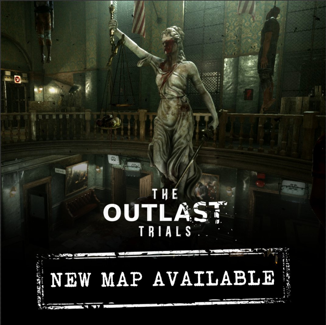 Red Barrels on X: Have you dared to enter the Courthouse? 👨‍⚖️Brave  #TheOutlastTrials' New Trial Map now and don't forget our limited-time  Program Geister is on until Nov. 17th so you can