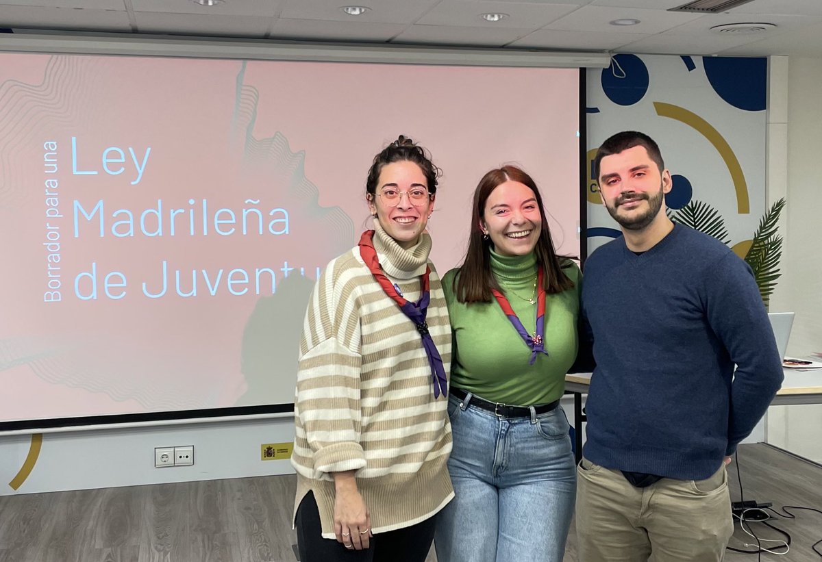 Hoy estamos en la presentación del <a href="/_CJCM_/">Consejo de la Juventud de la Comunidad de Madrid</a> del borrador de la Ley de Juventud que proponen a la Comunidad de Madrid.