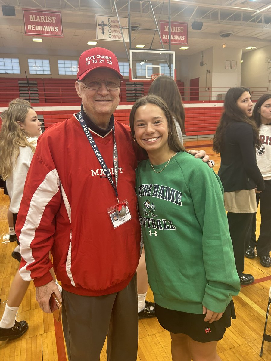 RedHawkSB's tweet photo. HUGE congratulations to Caroline O’Brien on signing her National Letter of Intent to THE University of Notre Dame! We couldn’t be more proud of you, and excited for your future with the Irish! ☘️ https://t.co/fCCyDnjvk0