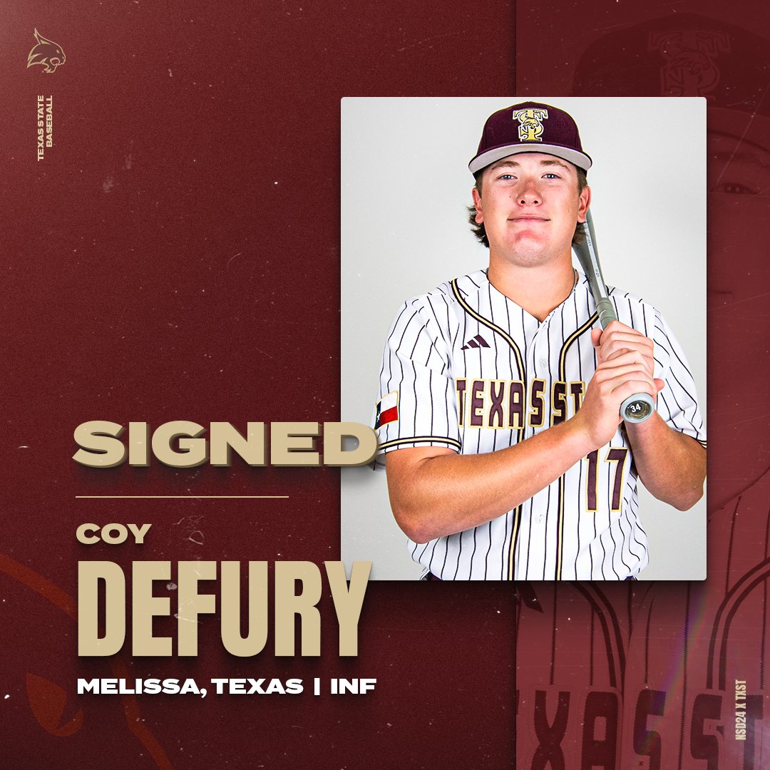 𝙎𝙄𝙂𝙉𝙀𝘿 🖊 Welcome to San Marcos, @CDefury! #EatEmUp #SlamMarcos