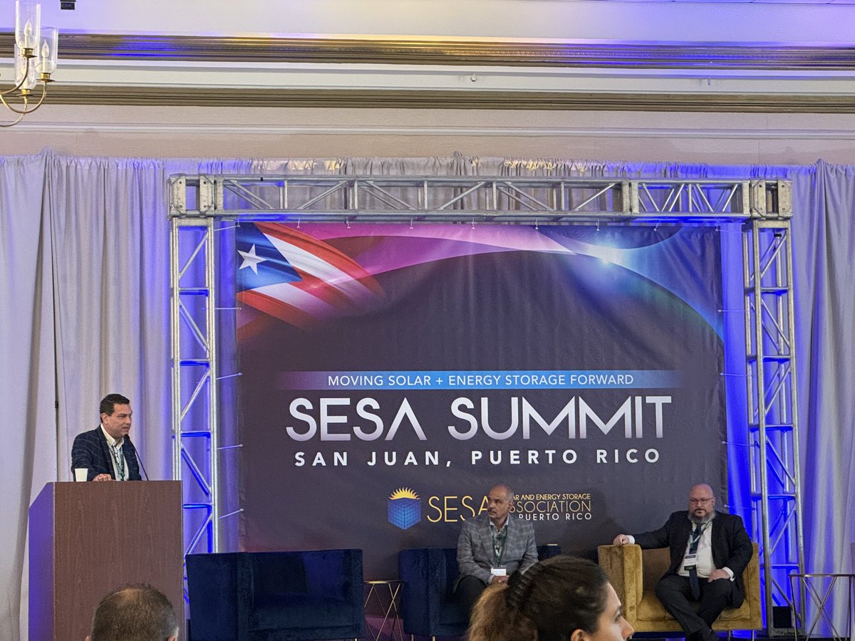 AngelRicardo73's tweet photo. Thank you SESA-PR for the opportunity to contribute to the panel “Industrial Microgrids: Maximizing Solar and Storage with Efficient Fossil Fuel Generation”. I look forward to continuing the discussion of this important topic in the transformation of our electric system. https://t.co/DEWFPXRZUA