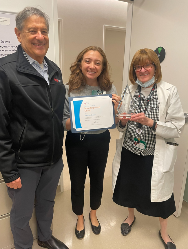 The Office of Patient Experience announced that the #CedarsSinai Pituitary Center has earned the Patient Experience Award for Most Improved Clinic in the ambulatory category. 🥳#neuroscience #pituitary #patientexperienceaward #mostimprovedclinic #science #brain #health