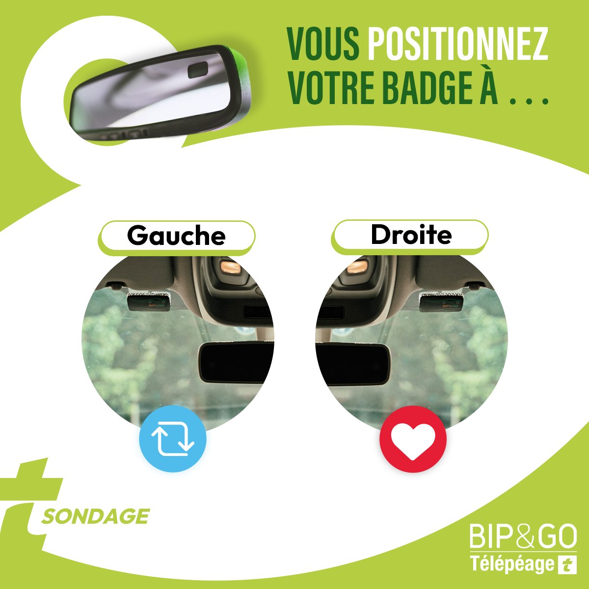 Plutôt badge à droite ou badge à gauche ? 😉