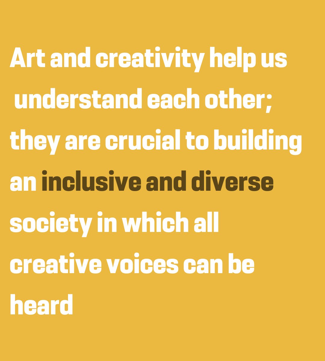 We believe that everybody should benefit from the amazing impacts of arts and creativity. ✊ Find out more: bit.ly/3F21ofj #Diversity #Inclusion #ArtsDiversity #ArtsScotland