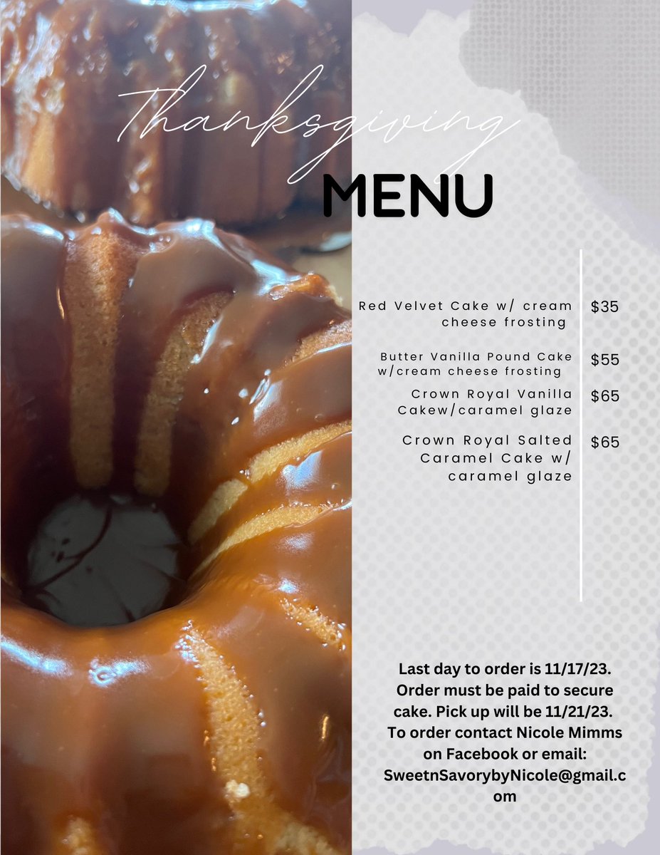 Ricki_Loves's tweet photo. If you’re in Houston the homemade Crown Royal Vanilla and Crown Royal Salted Caramel Pound Cakes are available for purchase for $65 til 11-17. Contact me to order ♥️ https://t.co/0wzgk9FzYi