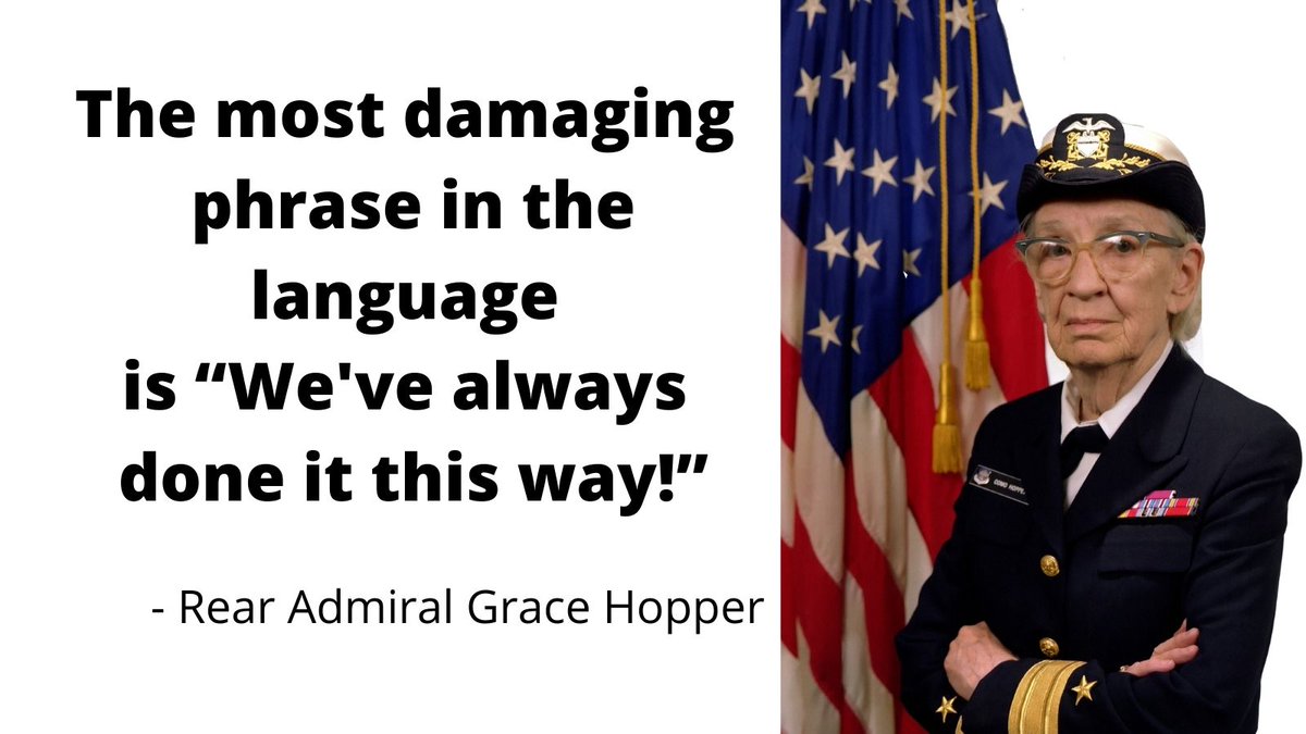 On #STEMDay, we honor pioneering computer scientist Rear Admiral Grace Hopper. RADM Hopper was a fervent advocate of innovative thinking. She believed that it was important to encourage young people to try their new ideas, and then provide them with support.