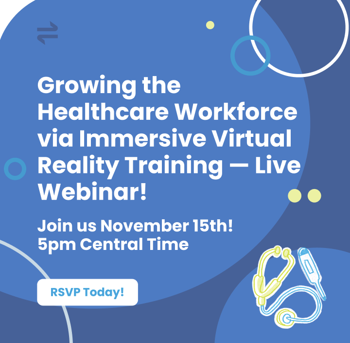 TransfrInc's tweet image. RSVP for this interactive workshop and learn how to improve your ability to train the next generation of the healthcare workforce VR! bit.ly/3FP0L9p
 @hosafhp 

#transfr #workforceofthefuture #Healthcareindustry #healthscience #Webinars #vr #ar #training #rsvp #HOSA
