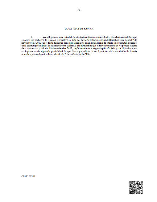 OEA_oficial's tweet photo. Consejo Permanente de la OEA aprobó por consenso la resolución “Medidas consiguientes a la denuncia de la Carta de la Organización de los Estados Americanos por la República de Nicaragua” https://t.co/nO69faMYex
