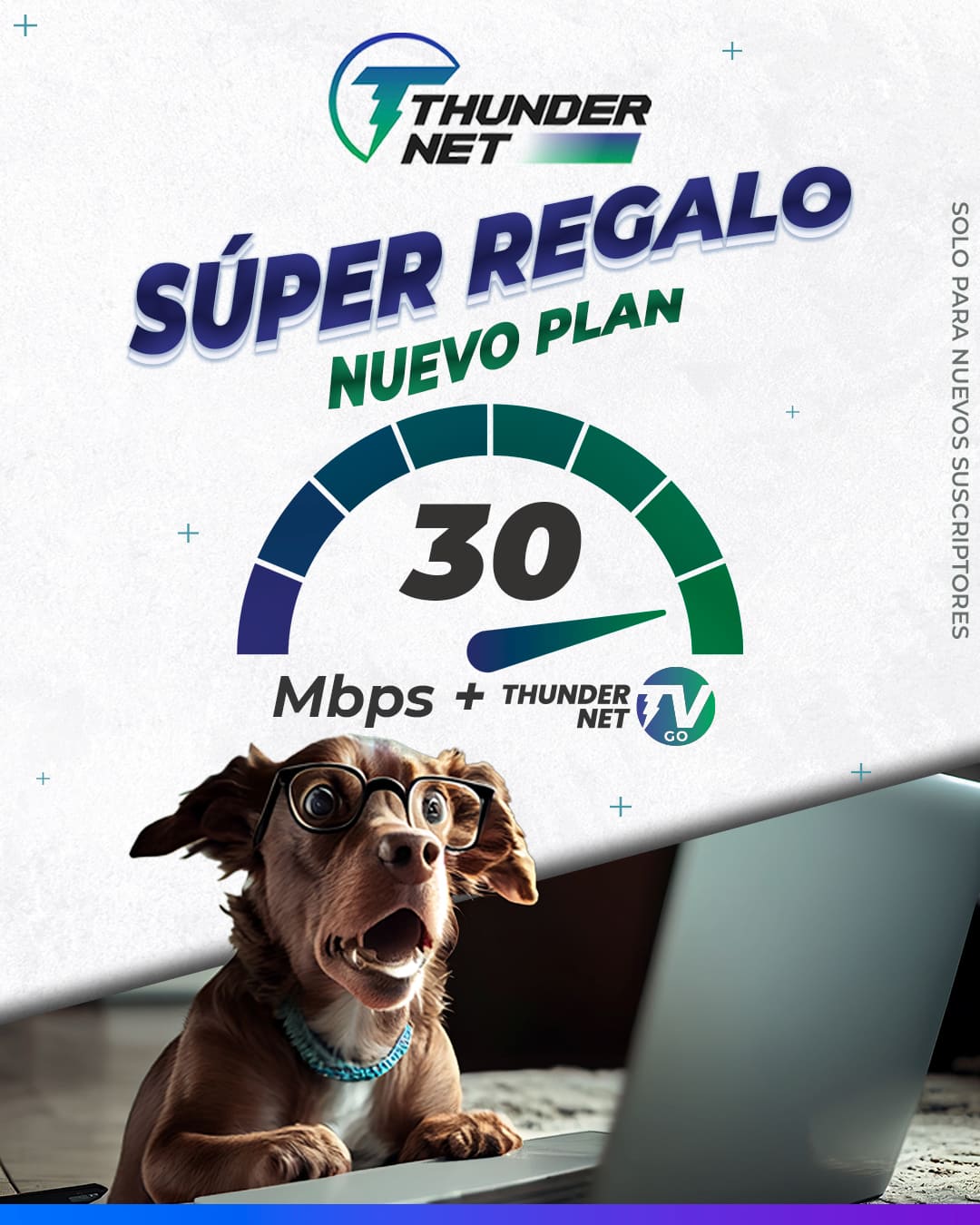 Thundernet على X: ¿Necesitas un servicio que te ofrezca internet y  televisión? ¡Lo tenemos! Hemos incorporado un plan extraordinario para  nuevos suscriptores: 🔹️30 Mbps + Thundernet TV GO. La opción perfecta que