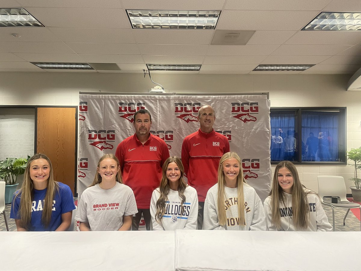 A big day for these ladies! Signing Day to continue their academic and soccer careers at the college level! Hardworking players that have set a new standard here at DCG!! Congrats ladies!! #tearitup