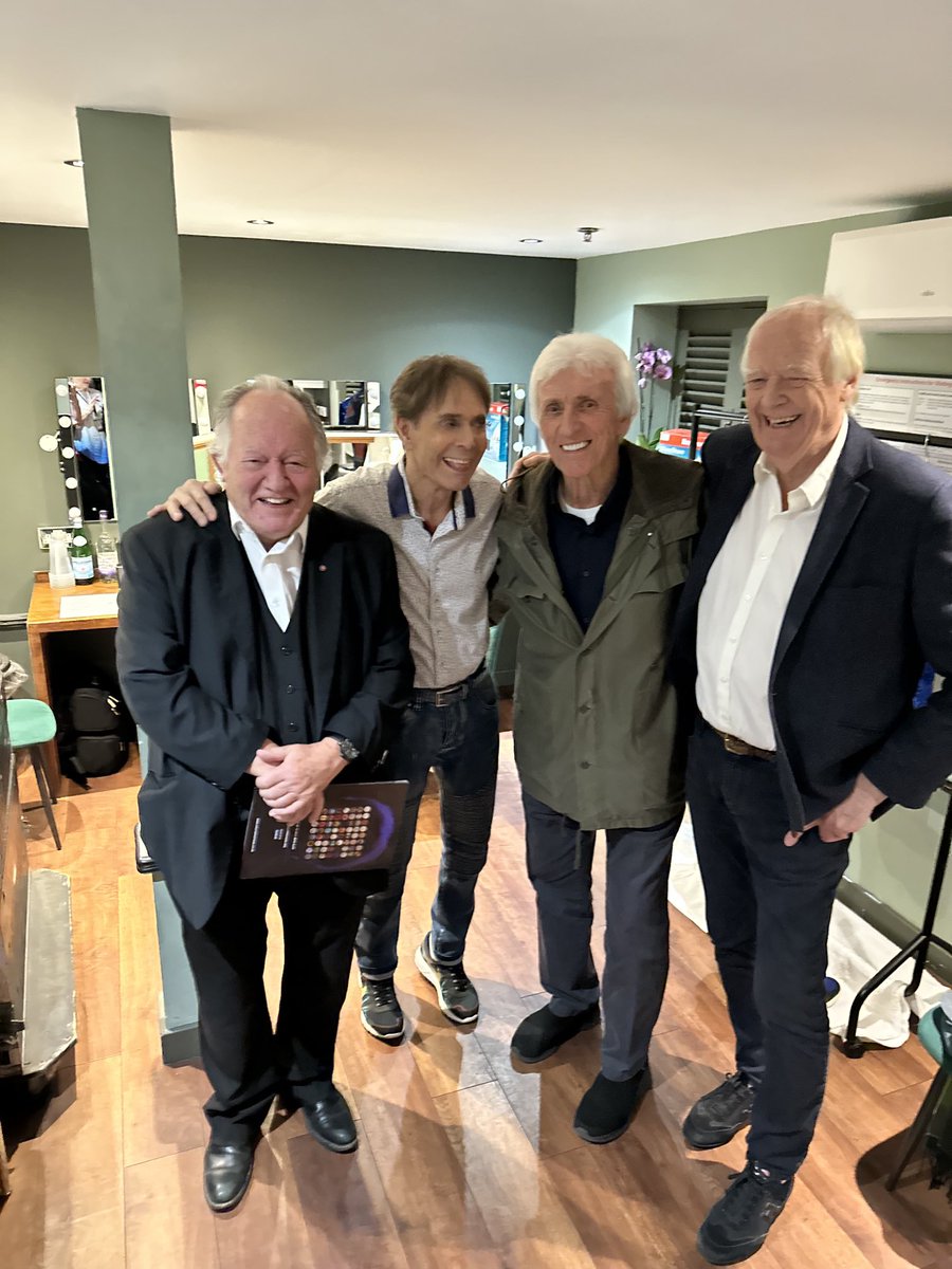 With three old friends whose songs and performances, music and lyrics have brightened up over 60 years of my life. Thanks pals!