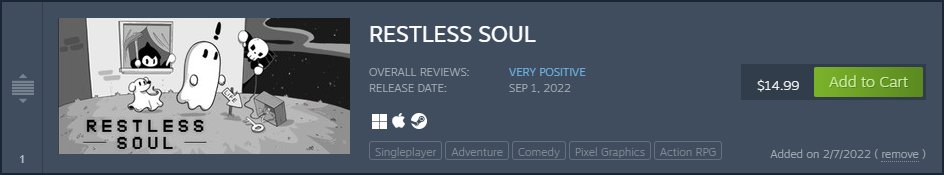 BooPenApple's tweet photo. Today is the day I never get to rest again for I shall be a RESTLESS SOUL! 
Thank you so much to Graffiti Games for providing me with a key to play your game today! 
#RestlessSoul #GraffitiGames #smallstreamer 
⬇️Links in replies⬇️ https://t.co/m180ycO760