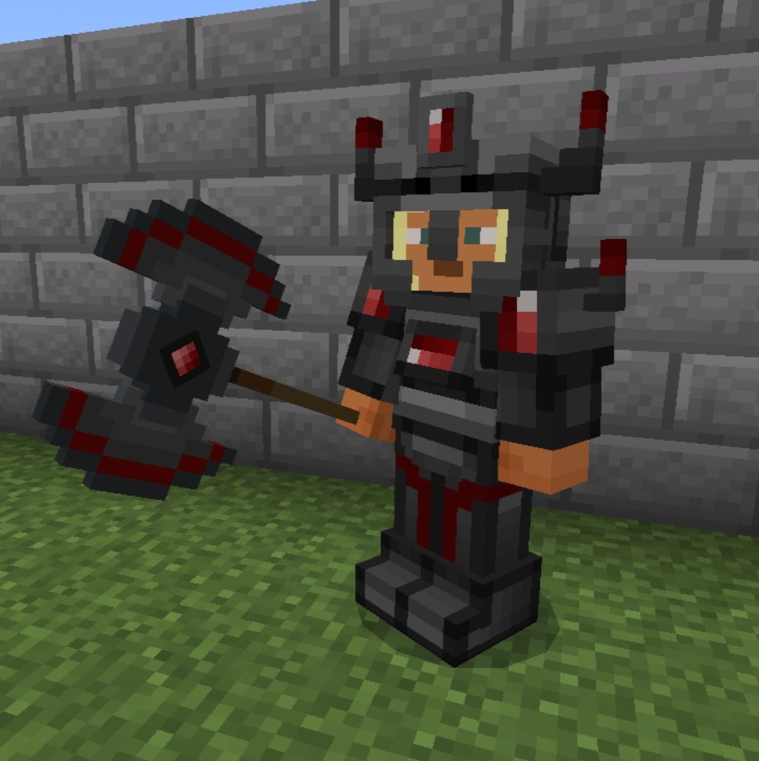 Vechrozilator3's tweet photo. Sneak Peak: In the upcoming update of Mystic Weapon addon, the Scepters (previously called staff) and Battleaxes are now in 3D.

First Picture: Divine Armor set with a Solarflare Scepter (Light Element)

2nd Picture: Shadow Armor set with Abyssal Axe (Dark Element) https://t.co/HFKeMxDioi