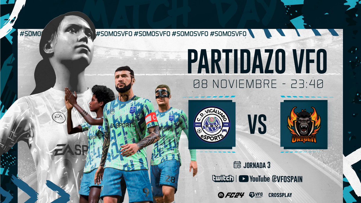VFO España (@vfospain) on Twitter photo 💻#PartidazoVFO
<a href="/AnimersionGames/">Animersion Jaguars</a>, con pleno en el inicio liguero, recibe a un <a href="/RagnarSons_ES/">𝕽𝖆𝖌𝖓𝖆𝖗𝕾𝖔𝖓𝖘</a> que busca los primeros puntos.
@eSportsCDVical jugará contra <a href="/fcorigen/">ORIGEN</a>, equipo que fue campeón de XBOX la Temporada 14.
🎙️<a href="/SeeergioGM/">Sergio González</a> <a href="/Mati_Bernstein/">Mati Bernstein 🎙</a>
⬇️Links debajo 💻#PartidazoVFO
<a href="/AnimersionGames/">Animersion Jaguars</a>, con pleno en el inicio liguero, recibe a un <a href="/RagnarSons_ES/">𝕽𝖆𝖌𝖓𝖆𝖗𝕾𝖔𝖓𝖘</a> que busca los primeros puntos.
@eSportsCDVical jugará contra <a href="/fcorigen/">ORIGEN</a>, equipo que fue campeón de XBOX la Temporada 14.
🎙️<a href="/SeeergioGM/">Sergio González</a> <a href="/Mati_Bernstein/">Mati Bernstein 🎙</a>
⬇️Links debajo