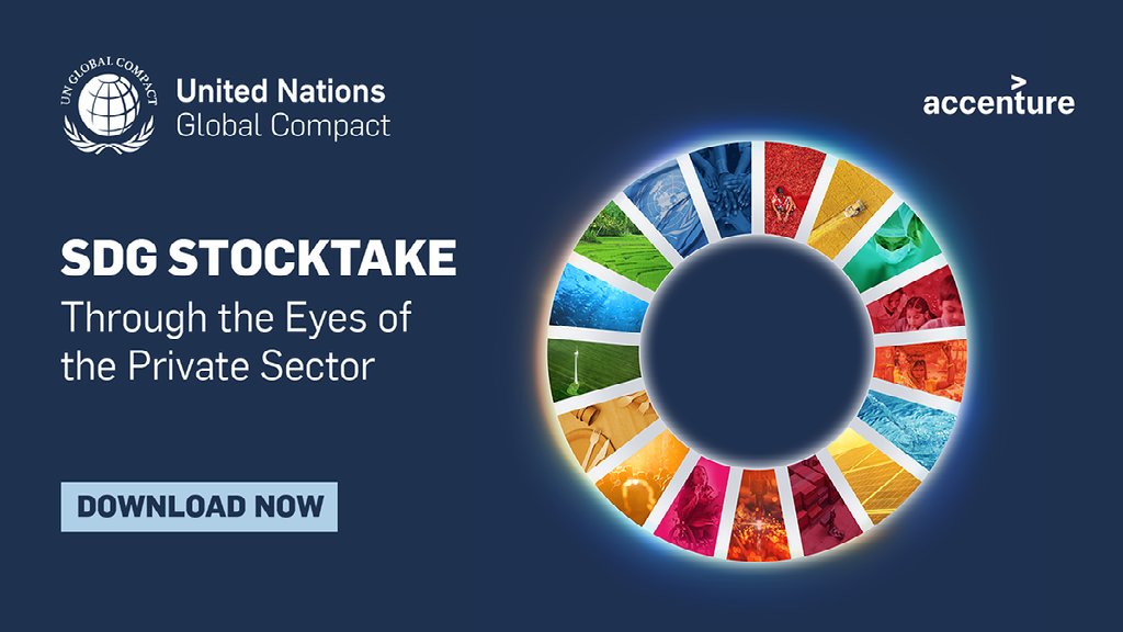 The UN @globalcompact and @Accenture have released the Private Sector SDG Stocktake Report, revealing the significant divide between the private sector's perceived and actual impact on the #2030Agenda. Download now 🔟 pathways to accelerate progress: info.unglobalcompact.org/sdg-stocktake