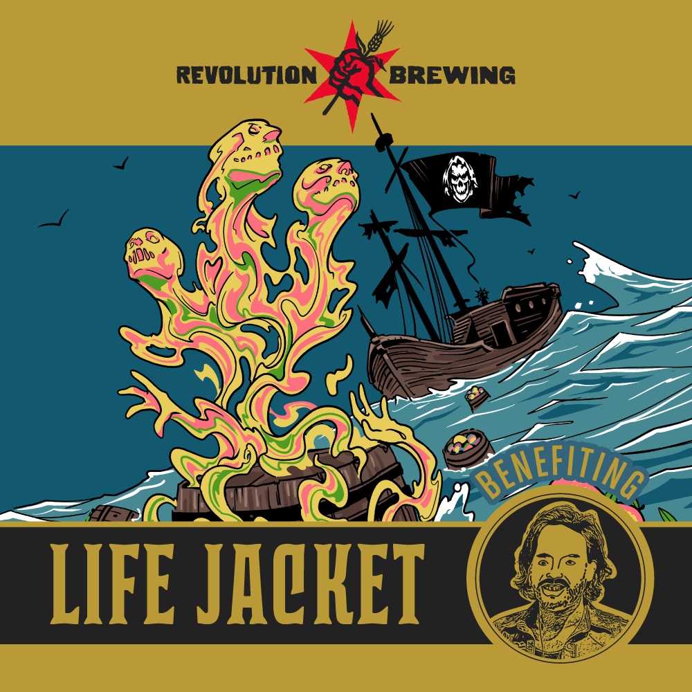 RevBrewChicago's tweet image. We are longtime fans of @dontdrinkbeer, and devastated to see the fight he&apos;s going through. 100% of sales of Life Jacket (a beer whose name would never have existed without Alex) will go to support his treatment and his family through the end of the month.